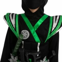 Spooktacular Creations Green Ninja Costume For Role Play Cosplay- Child Classic Costumes