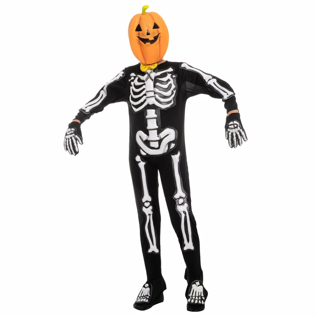Spooktacular Creations Child Costumes Skeleton Pumpkin Head Costume - Child 5 Spooktacular Creations Child Costumes Skeleton Pumpkin Head Costume - Child