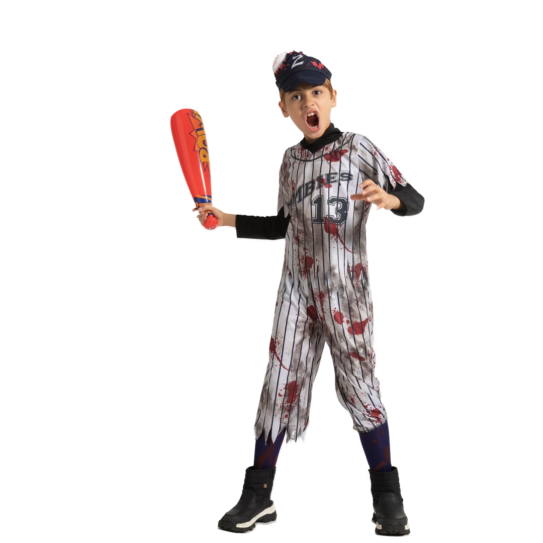 Spooktacular Creations Scary Baseball Player Zombie Costume Cosplay - Child 9 Spooktacular Creations Scary Baseball Player Zombie Costume Cosplay - Child