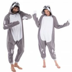 Spooktacular Creations Sloth Animal Onesie Pajama Costume - Adult Animal Costumes 9 Spooktacular Creations Sloth Animal Onesie Pajama Costume - Adult Animal Costumes