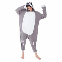 Spooktacular Creations Sloth Animal Onesie Pajama Costume - Adult Animal Costumes