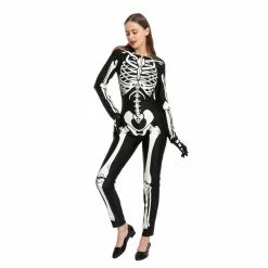 Spooktacular Creations Classic Costumes Sexy Glow In The Dark Skeleton Costume
