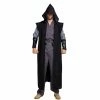Spooktacular Creations Master Of Dark With Hooded Robe Cloak Tunic Cosplay Costume- Adult