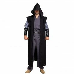 Spooktacular Creations Master Of Dark With Hooded Robe Cloak Tunic Cosplay Costume- Adult