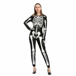 Spooktacular Creations Classic Costumes Sexy Glow In The Dark Skeleton Costume