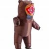 Spooktacular Creations Inflatable Grizzly Bear Costume - Adult Animal Costumes