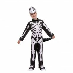 Spooktacular Creations Cartoonish Skeleton T-rex Costume For Role Play Cosplay- Child Child Costumes 15 Spooktacular Creations Cartoonish Skeleton T-rex Costume For Role Play Cosplay- Child Child Costumes