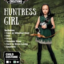 Spooktacular Creations Warrior Night Hooded Huntress Costume For Role Play Tween Girls With Cosplay Accessories Historical Costumes