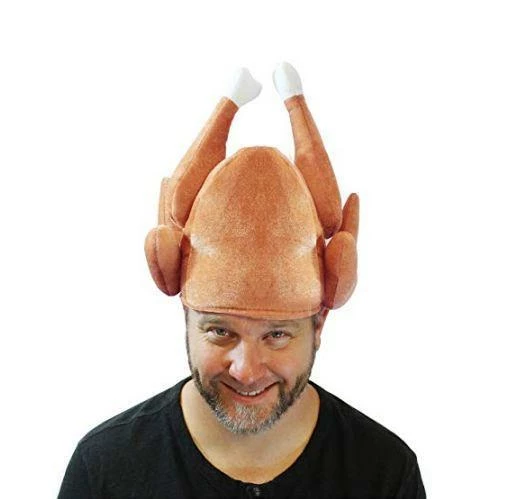 Spooktacular Creations Plush Roasted Turkey Hats, 3 Pack Headwear 5 Spooktacular Creations Plush Roasted Turkey Hats, 3 Pack Headwear
