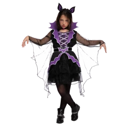 Spooktacular Creations Miss Battiness Costume For Role Play Cosplay - Child